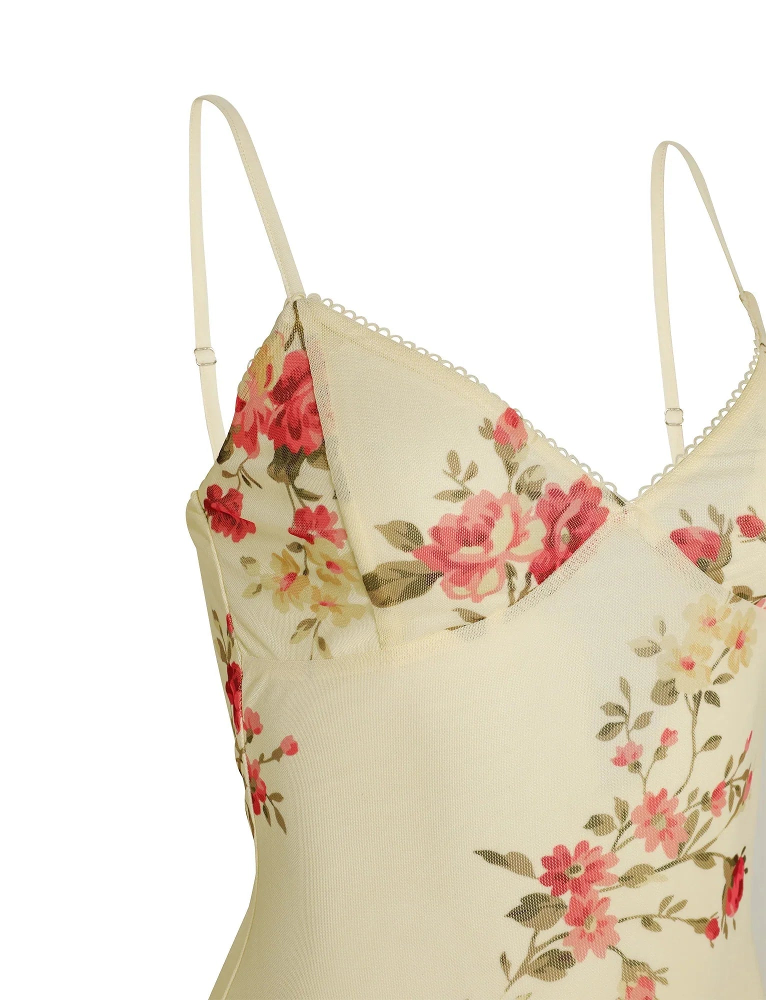 JULIANNA DRESS YELLOW MACRO FLORAL POP FLORAL