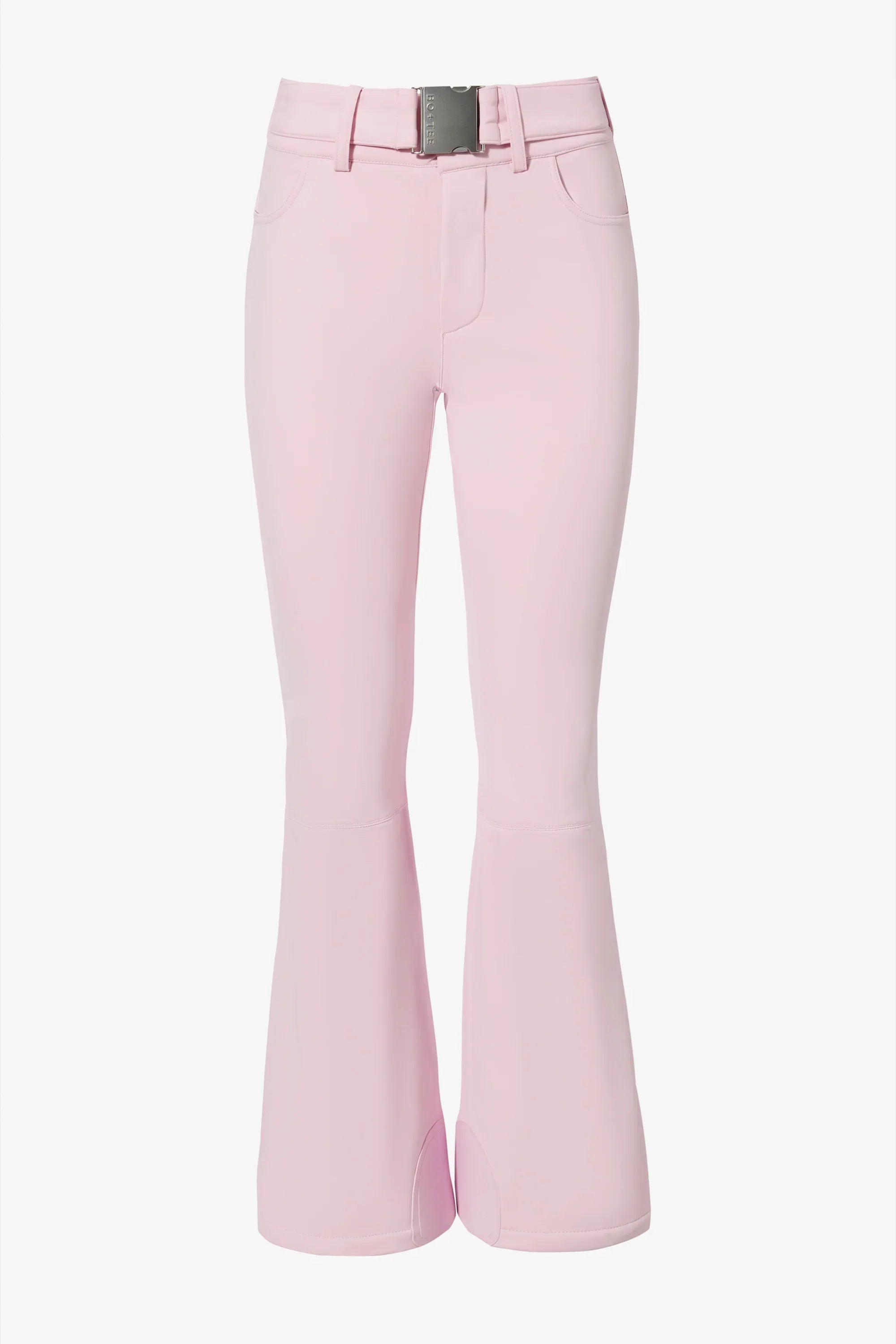 Waterproof Belted Ski Salopettes in Powder Pink