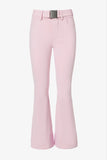 Waterproof Belted Ski Salopettes in Powder Pink
