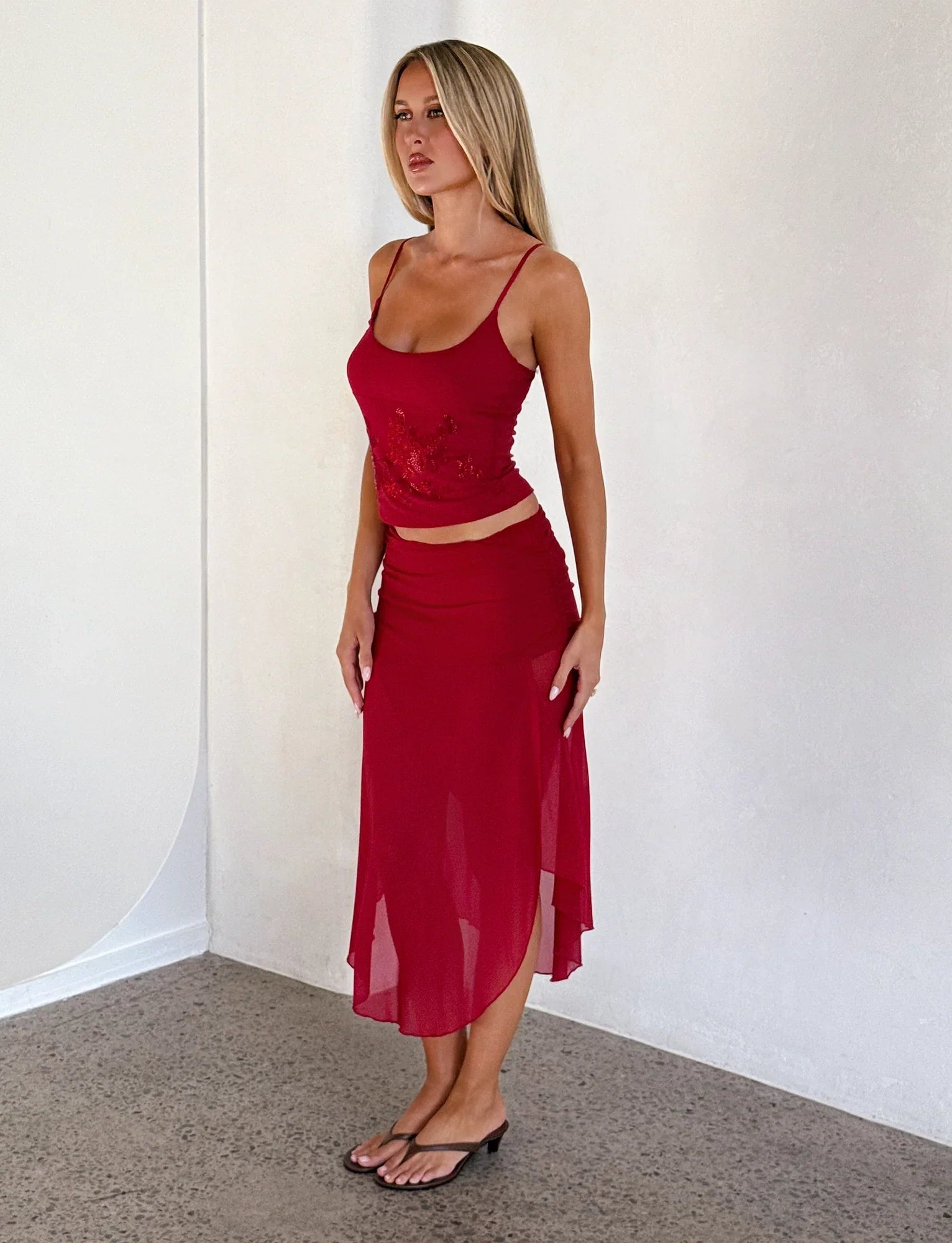 MARIANA SKIRT RED