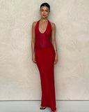 BRESILY MAXI DRESS RED