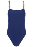 Strappy One Piece Swimsuit Ultramarine Blue