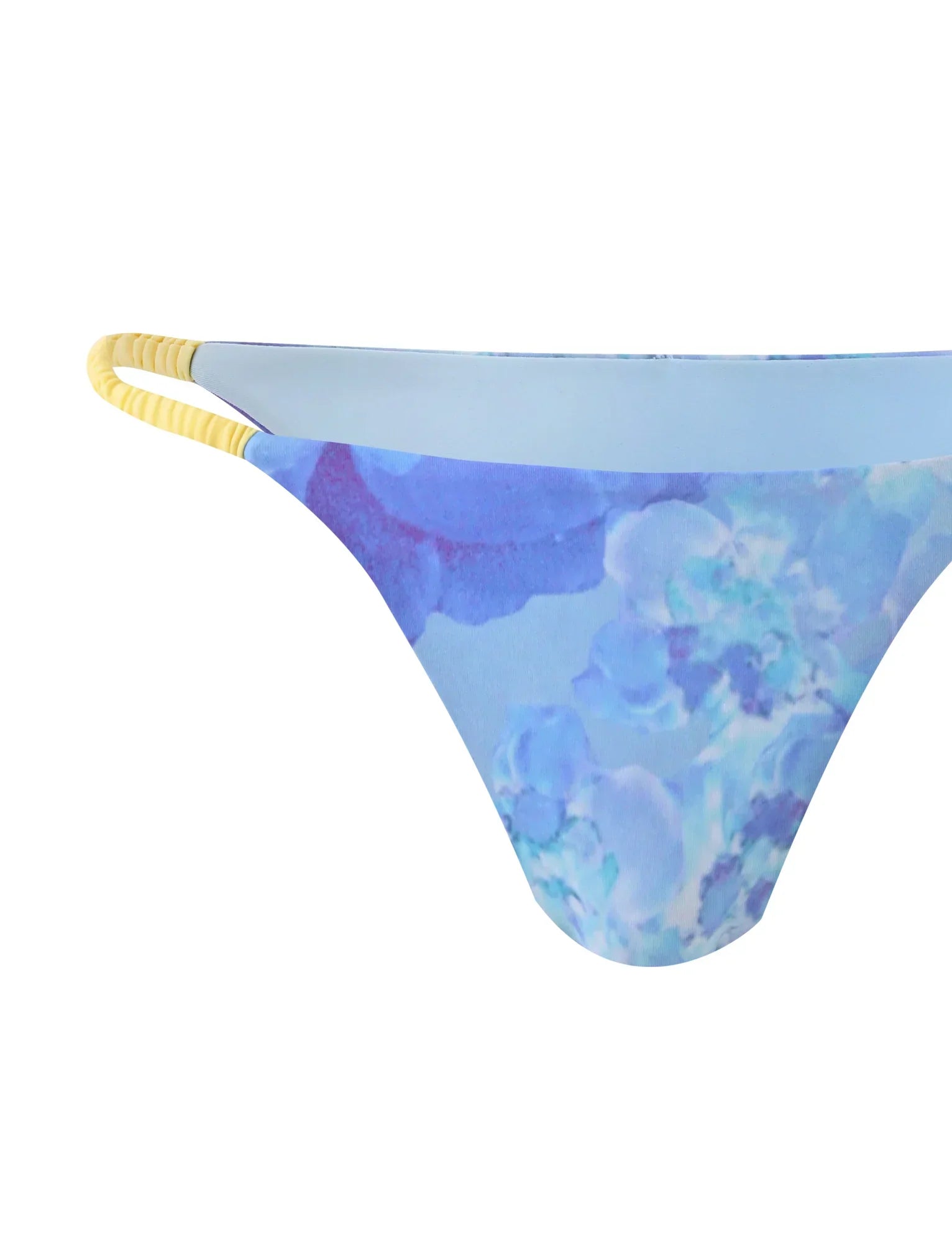EMBERLAIN BIKINI BOTTOM BLUE MACRO FLORAL