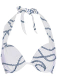 Marilyn Push Up Bikini Top Nautical Ropes