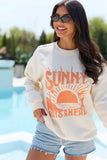 Sunny Days Ahead Cream Graphic Sweatshirt