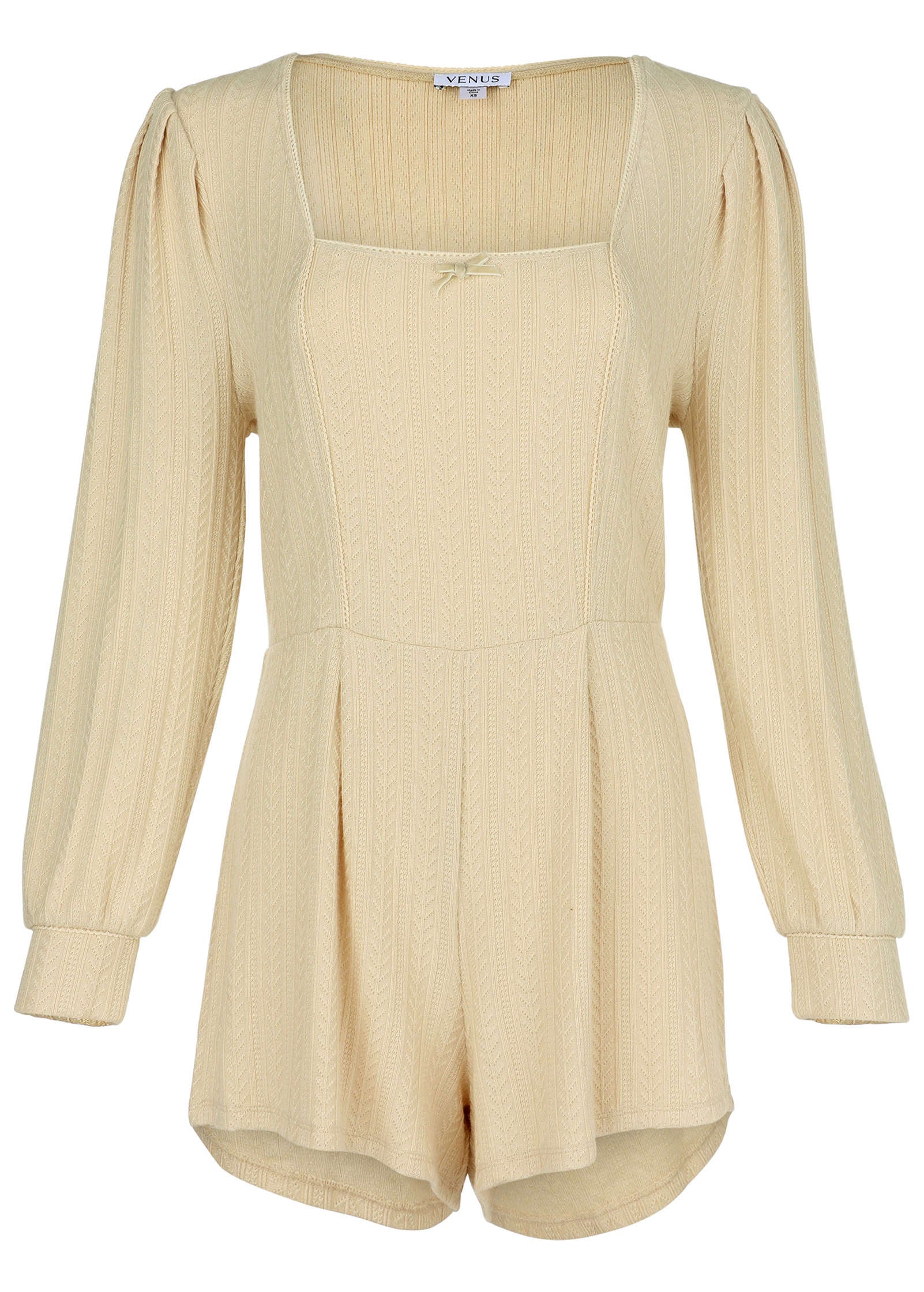 Brunch Knit Romper Macadamia