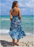 Cover Up Dress Denim Patchwork