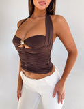 BRIALLEN TOP CHOCOLATE