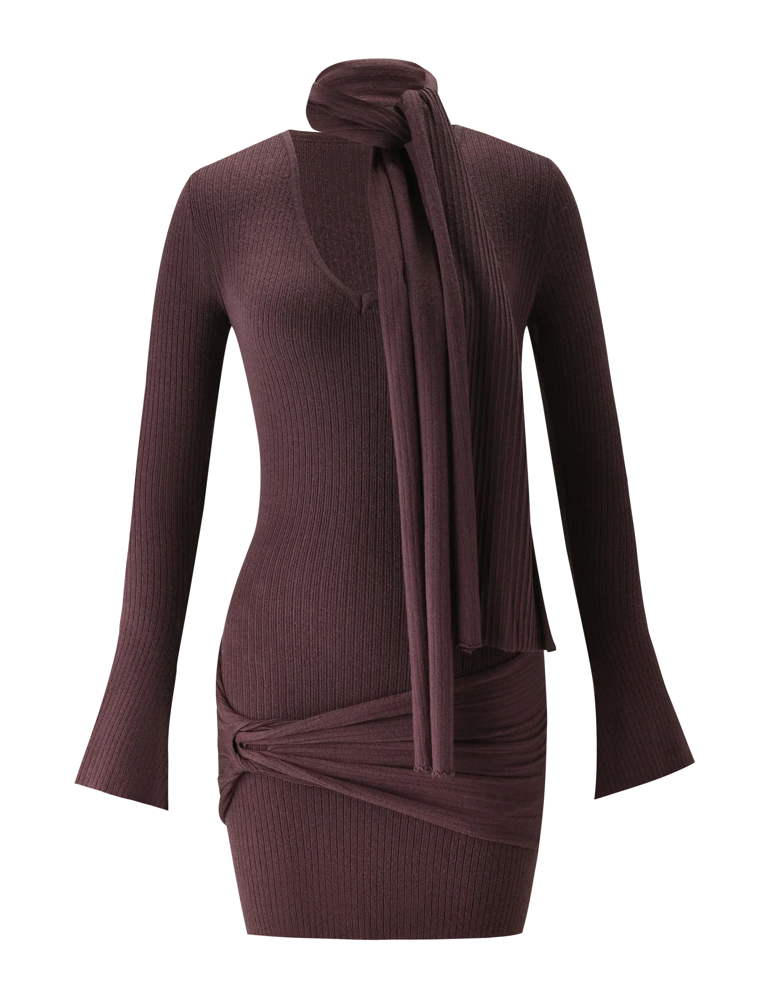 RENNER MINI DRESS CHOCOLATE