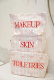 KenzKustomz Pink Ribbons Clear Coat Bag Makeup PREORDER
