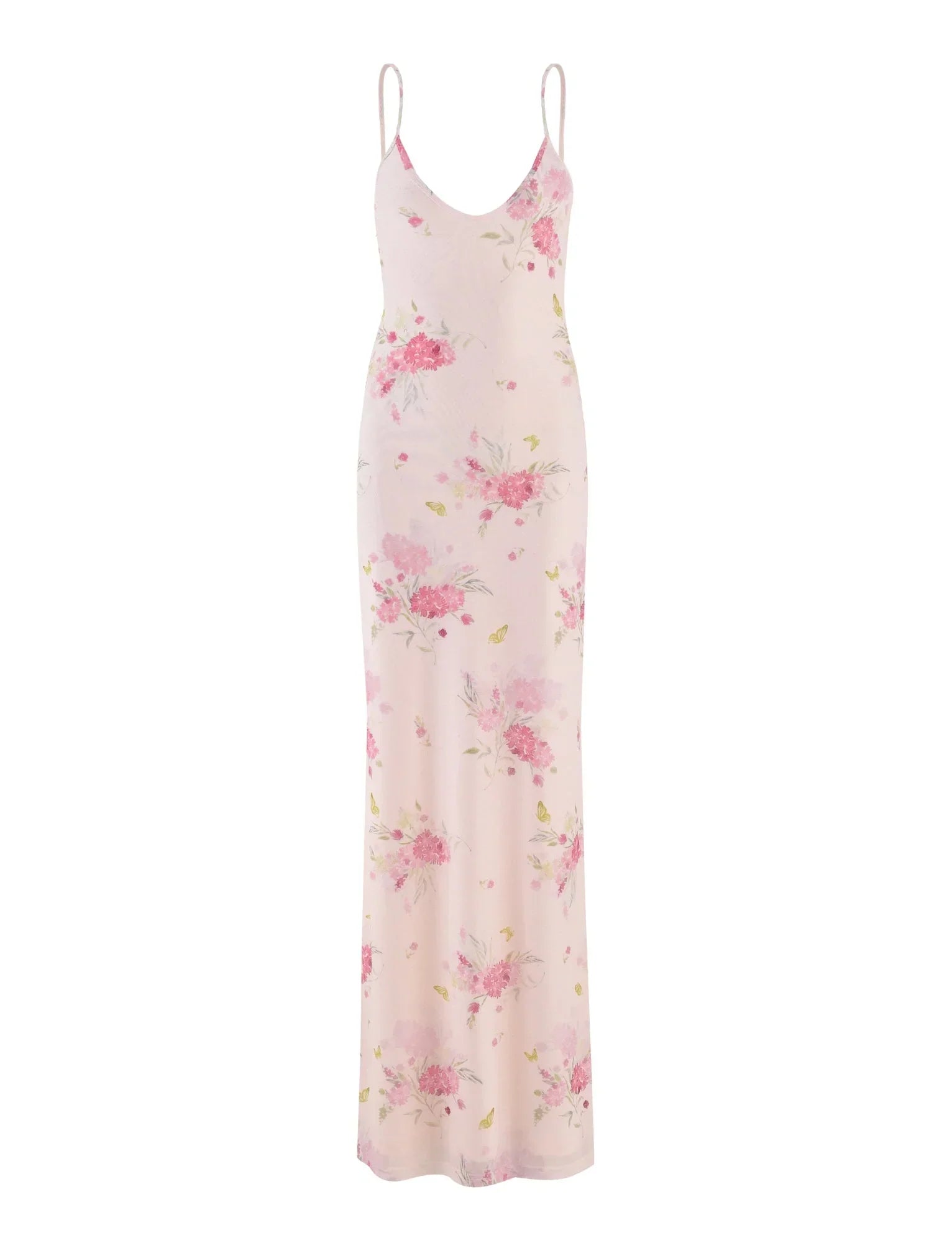 OSIRIS DRESS PINK FLORAL WATER COLOUR FLORAL