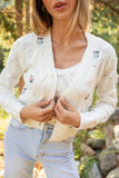 Kaitlyn Flower Embroidered Cardigan