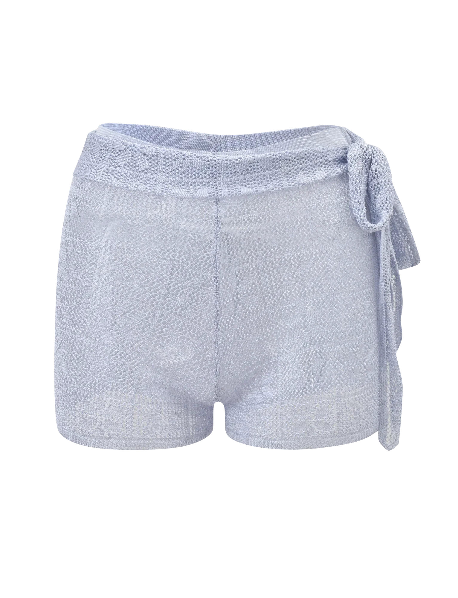 FERN CROCHET SHORT SILVER
