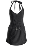 Slimming Swim Dress Black Beauty