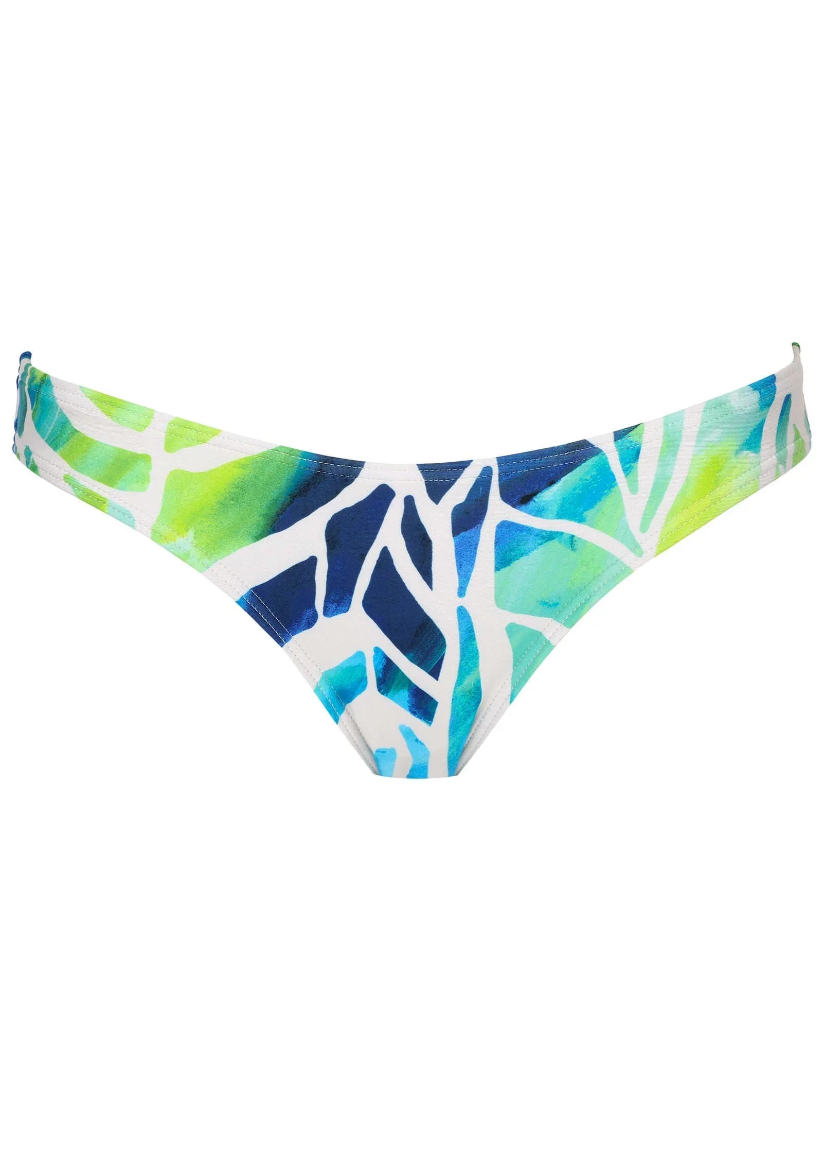 Bali Moderate Bikini Bottom Ombre Block Leaves