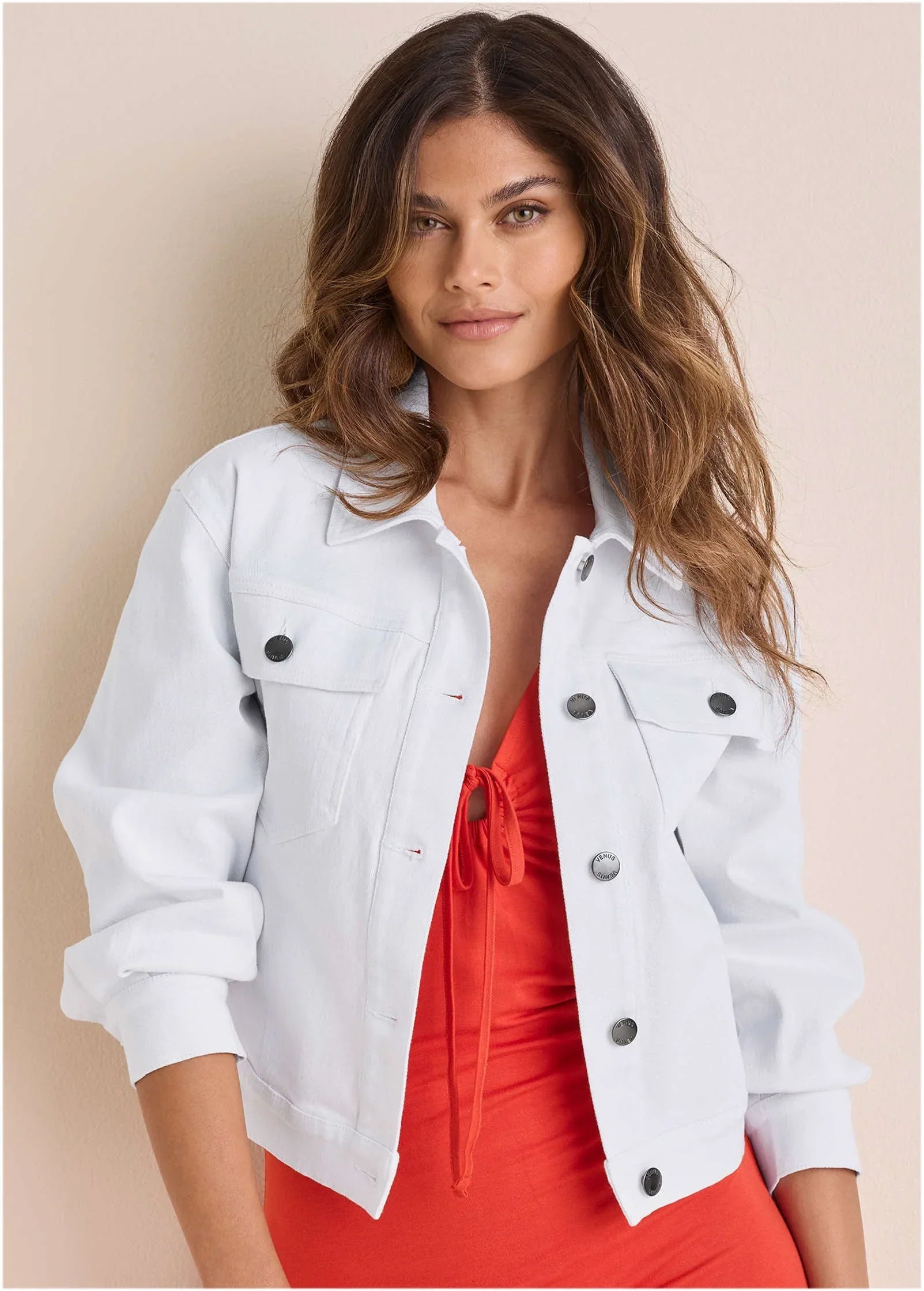 Core Denim Jacket White Denim