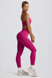 Define Luxe High Waist Leggings in Berry