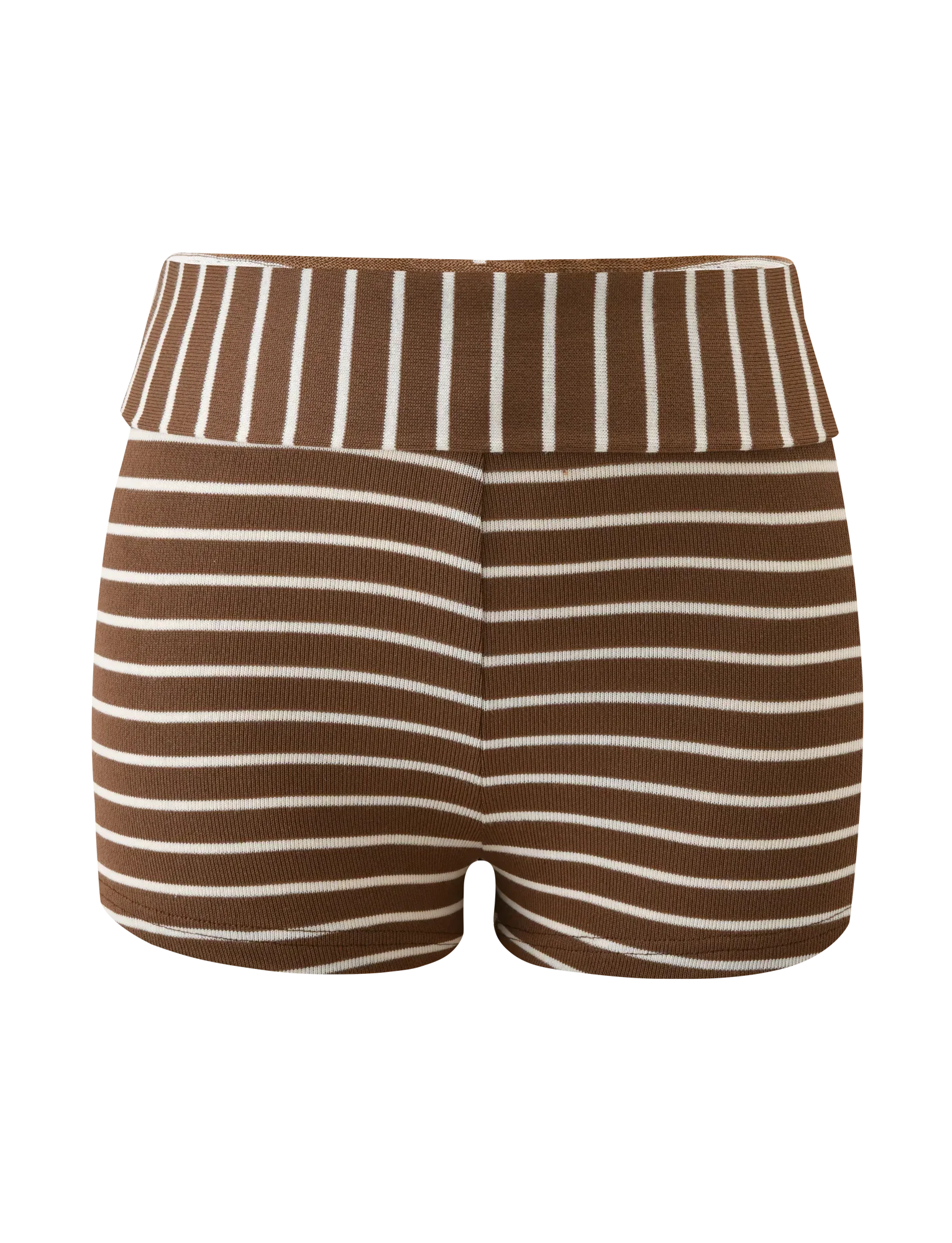 BODE STRIPED SHORT CREAM BROWN STRIPE