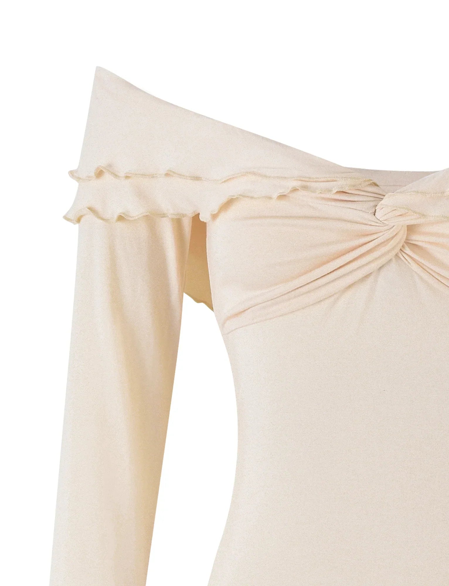 DENALI LONG SLEEVE TOP WHITE BONE