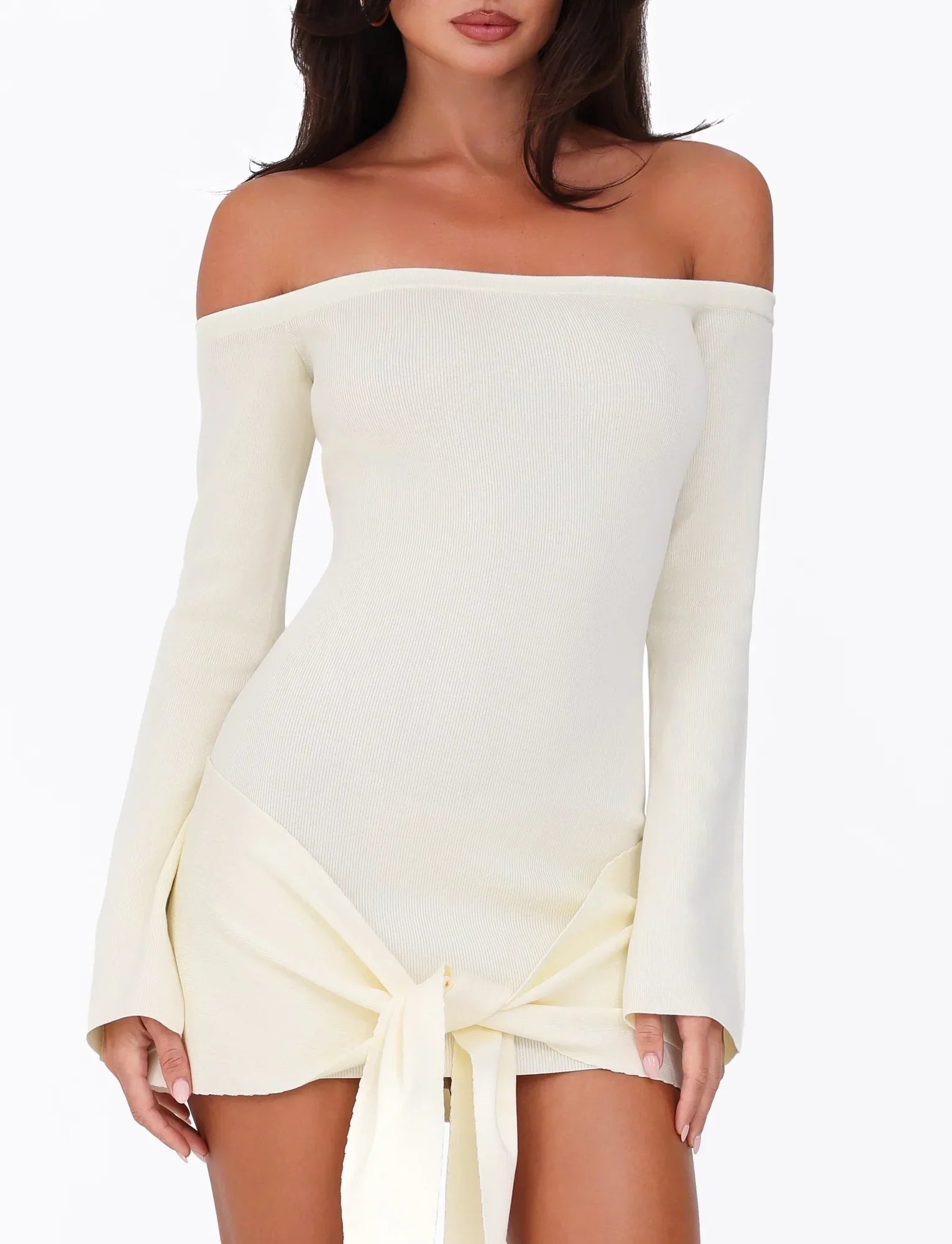 CYPRESS DRESS WHITE CREAM