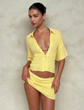 JANAI SKIRT YELLOW LEMON