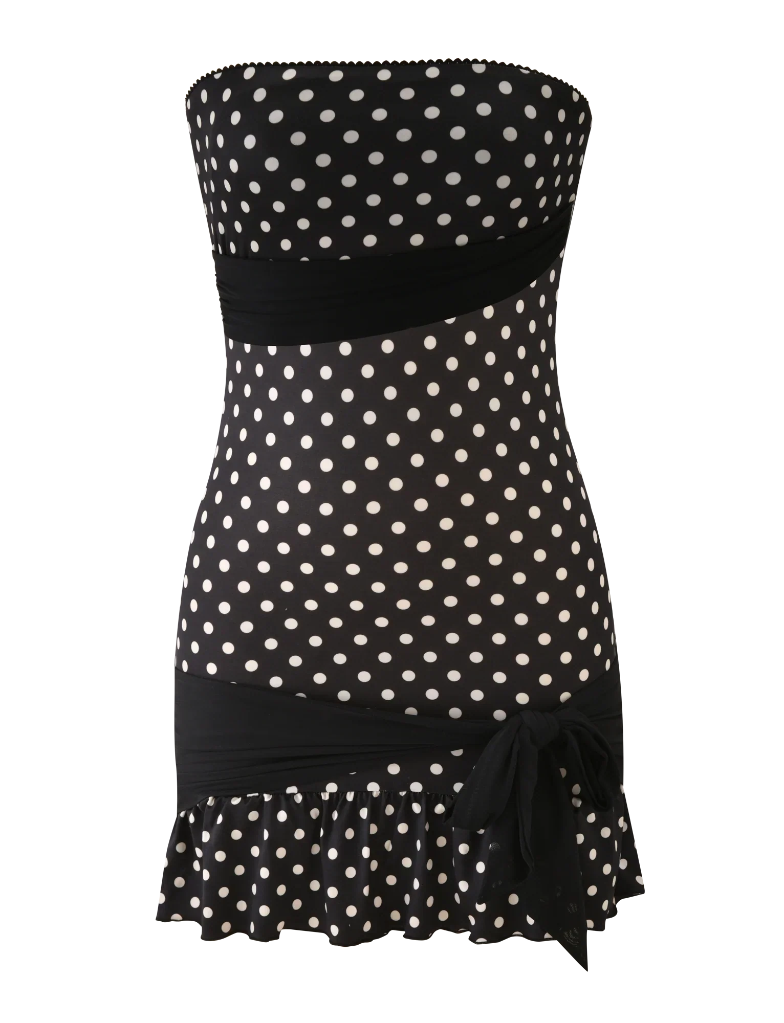 TOVE MINI DRESS BLACK POLKA DOT