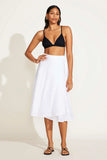 Lana Linen Wrap Skirt White EcoLinen