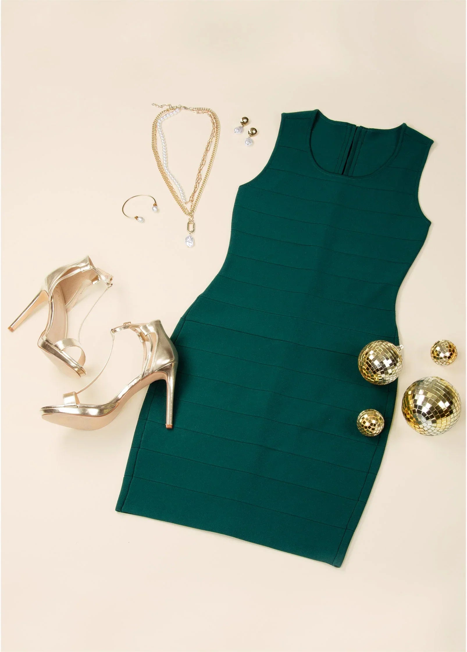 Bandage Mini Dress Green