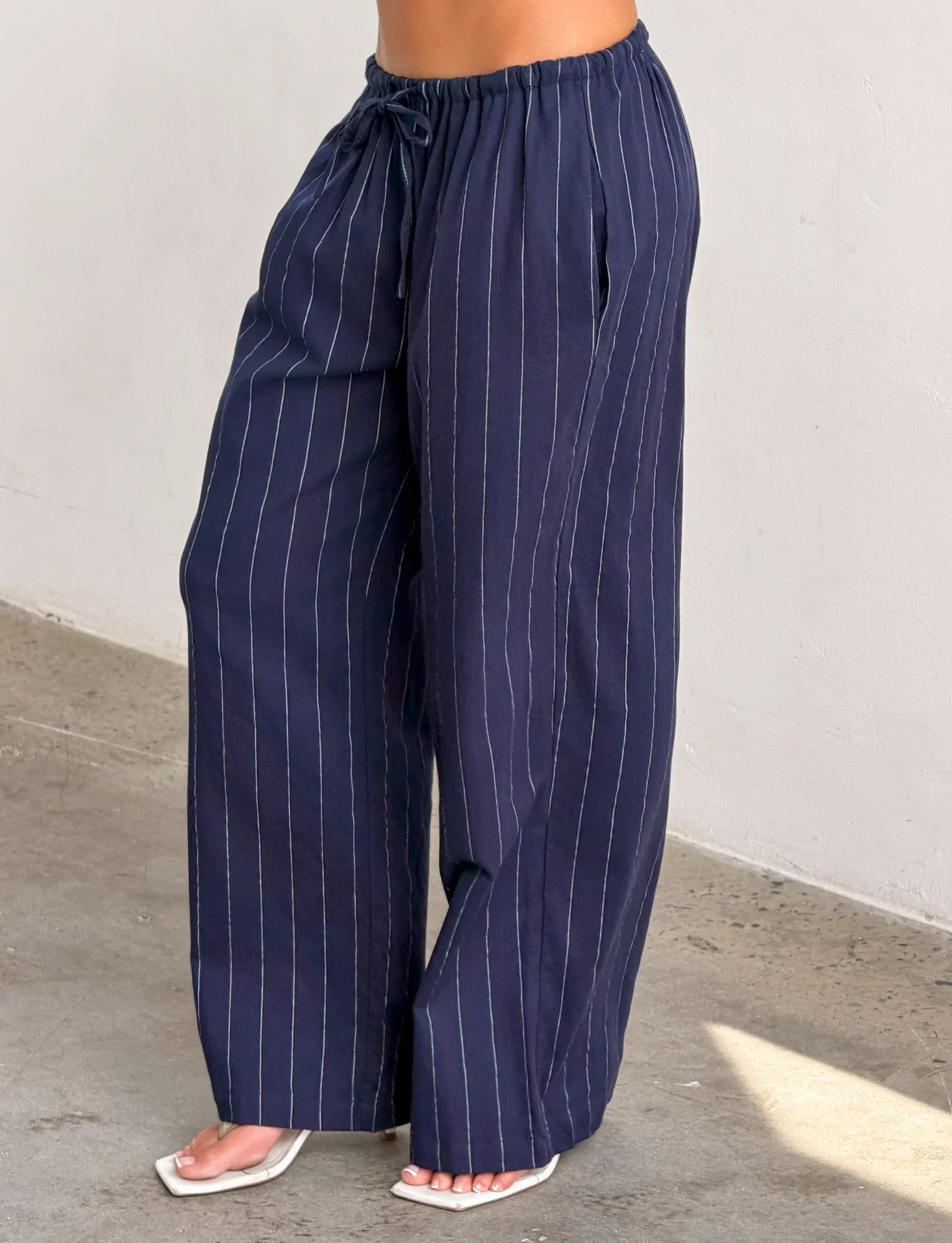 LAINEY PANT NAVY PINSTRIPE