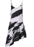 Asymmetrical Cover Up Dress Paint Party