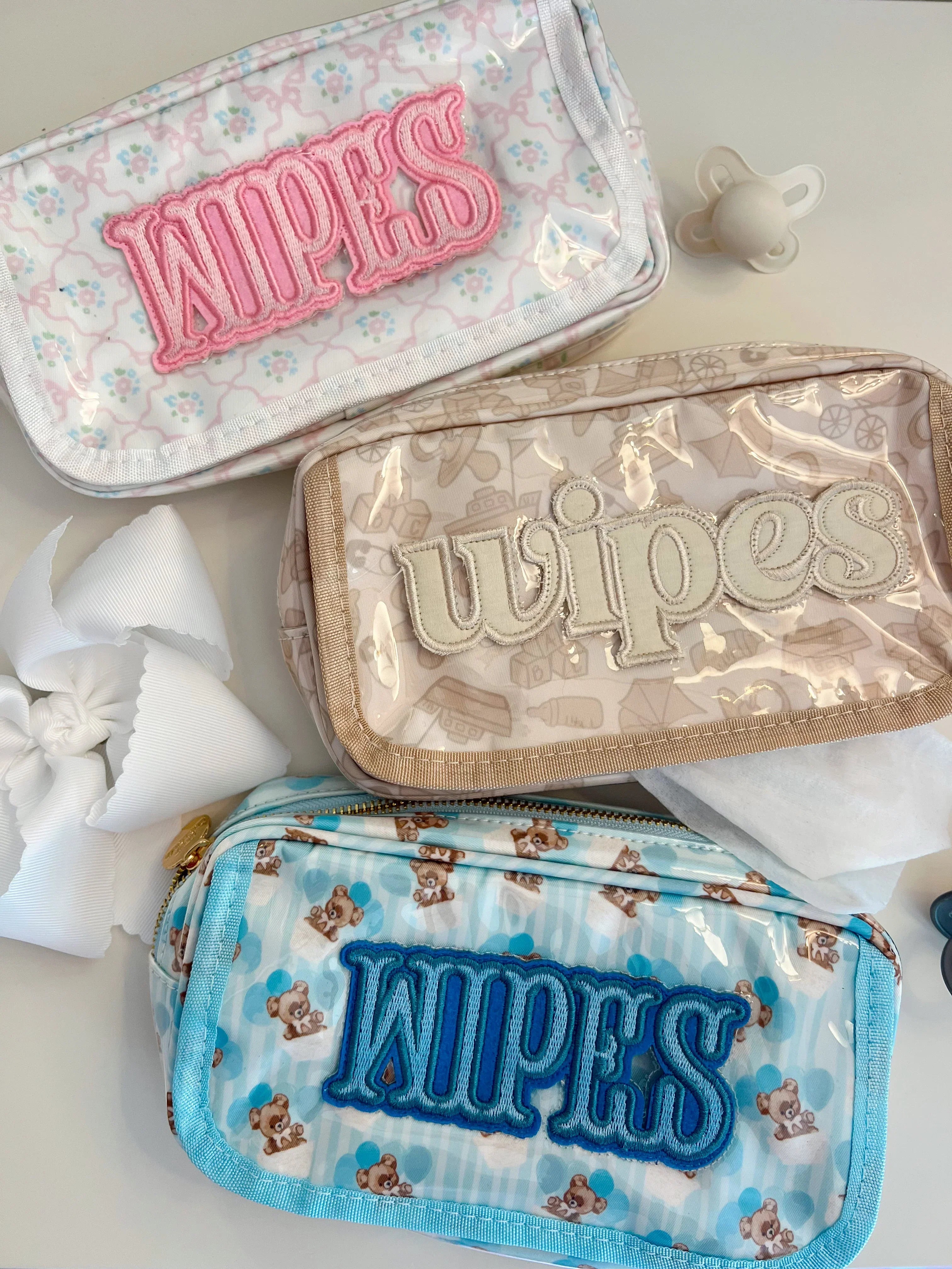 KenzKustomz Wipes Pouch Clear Coat Bag