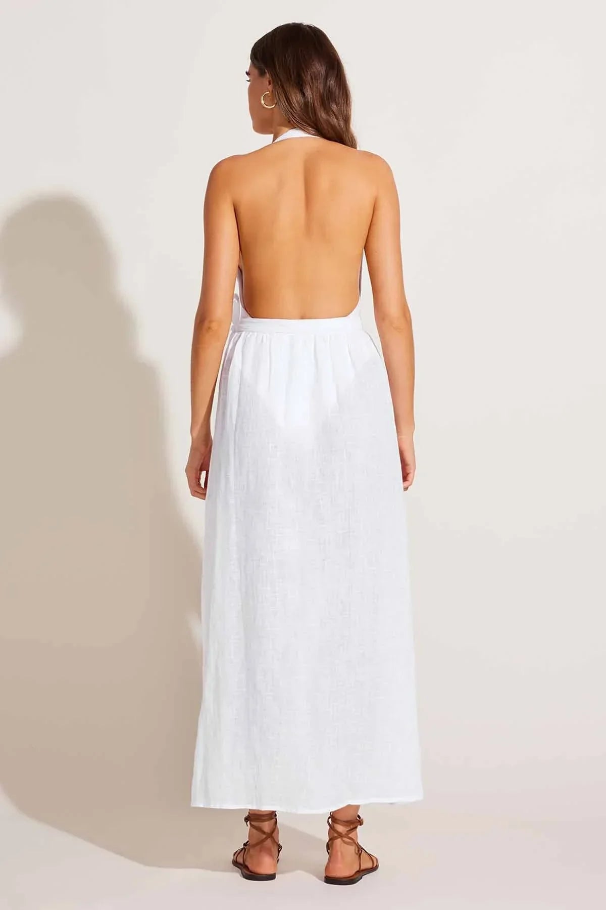 Vera Wrap Skirt White Ecolinen