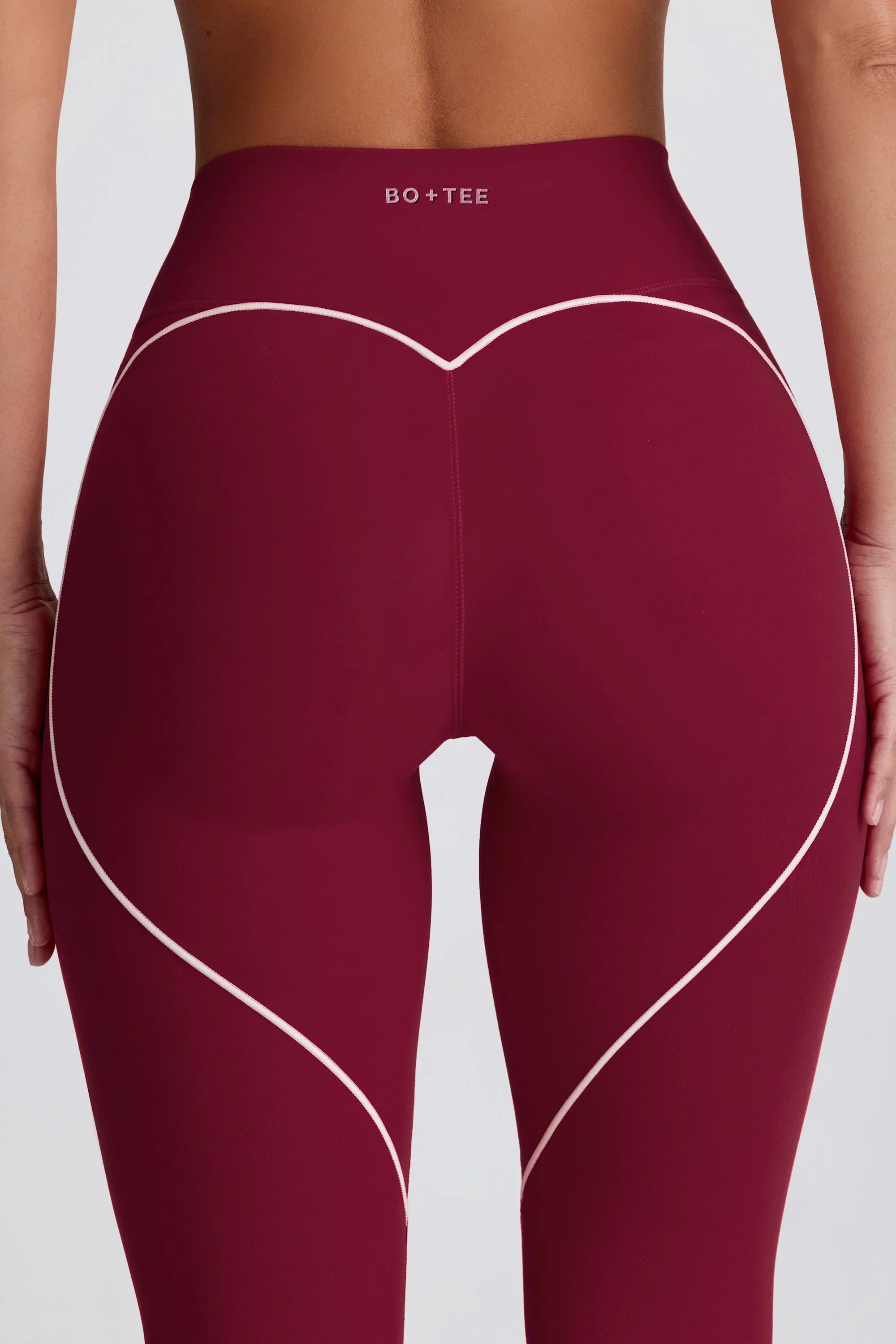 Soft Active Mid Rise Leggings in Cherry