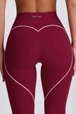 Soft Active Mid Rise Leggings in Cherry