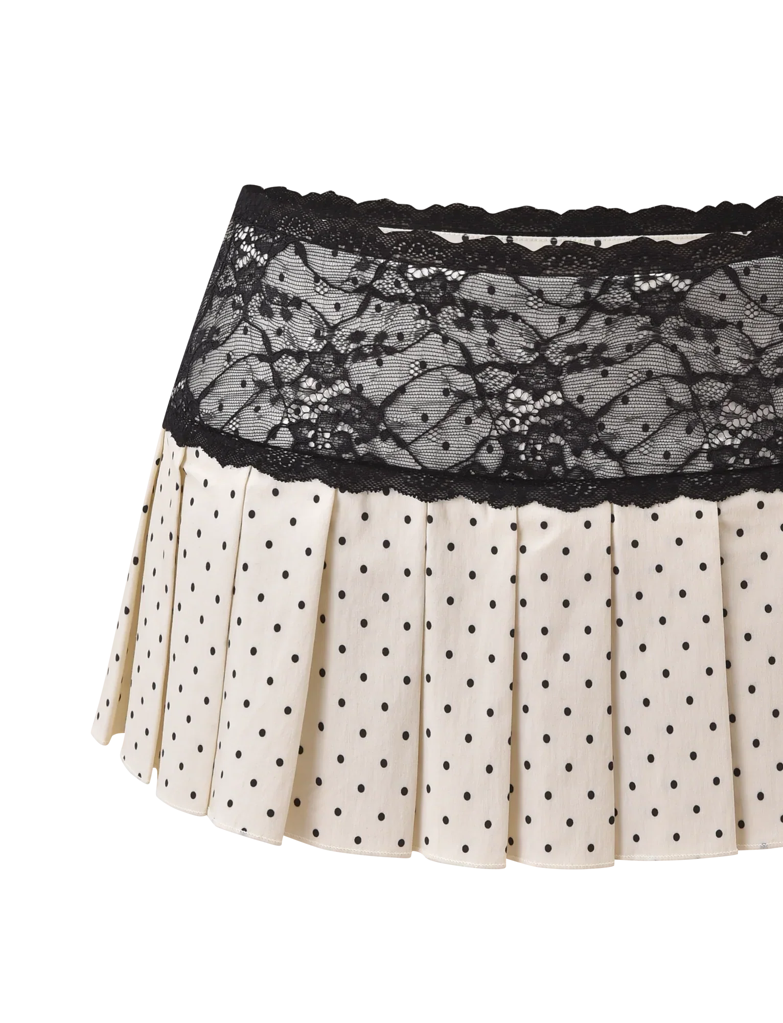 KITTIE LACE SKORT CREAM DOT