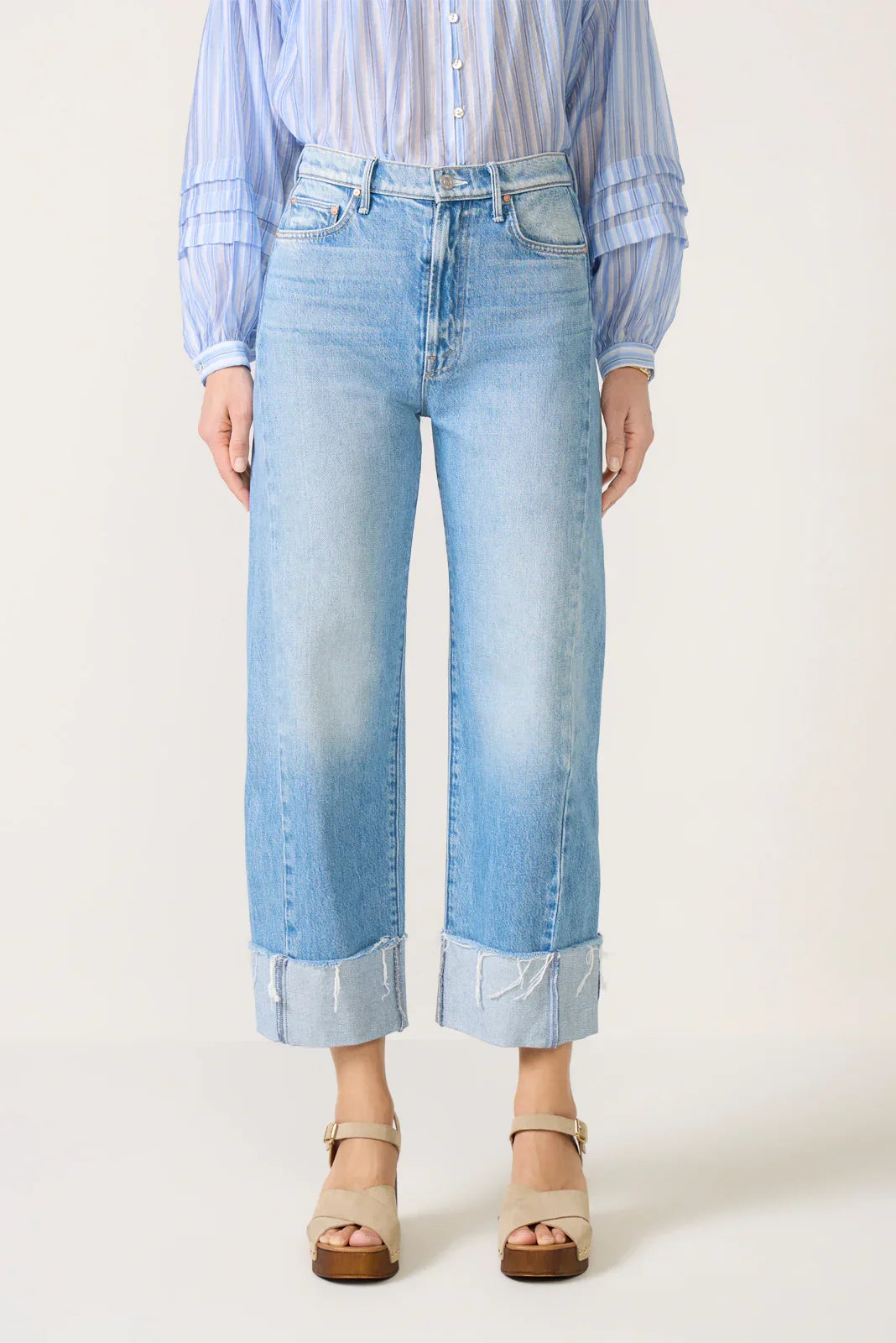 The Half Pipe Ankle Cuff Fray Boyfriend Jean
