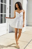 Forever and a Day White Tiered Mini Dress