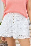 Colleen White Eyelet Skort