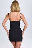 Sweetheart Neck Micro Mini Dress in Black
