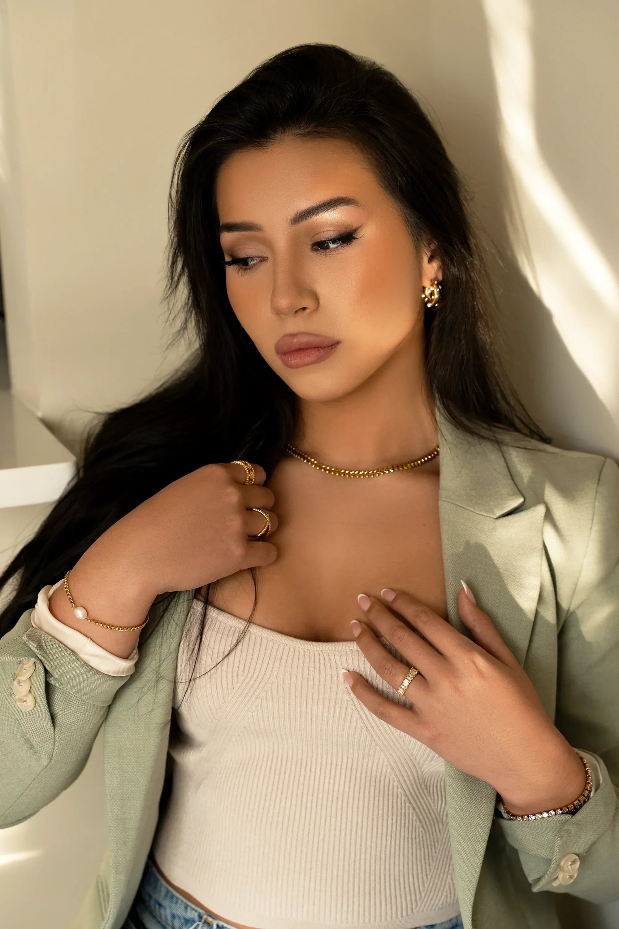 Izzy Pearl Gold Bracelet