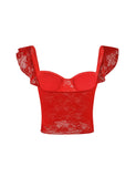 LORNA TOP RED
