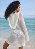 Crochet Cover Up Dress White