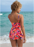 Venice Skirted Swim Dress Tropical Jungle
