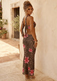 Lavish Lifestyle Print Two Piece Neck Scarf Leopard