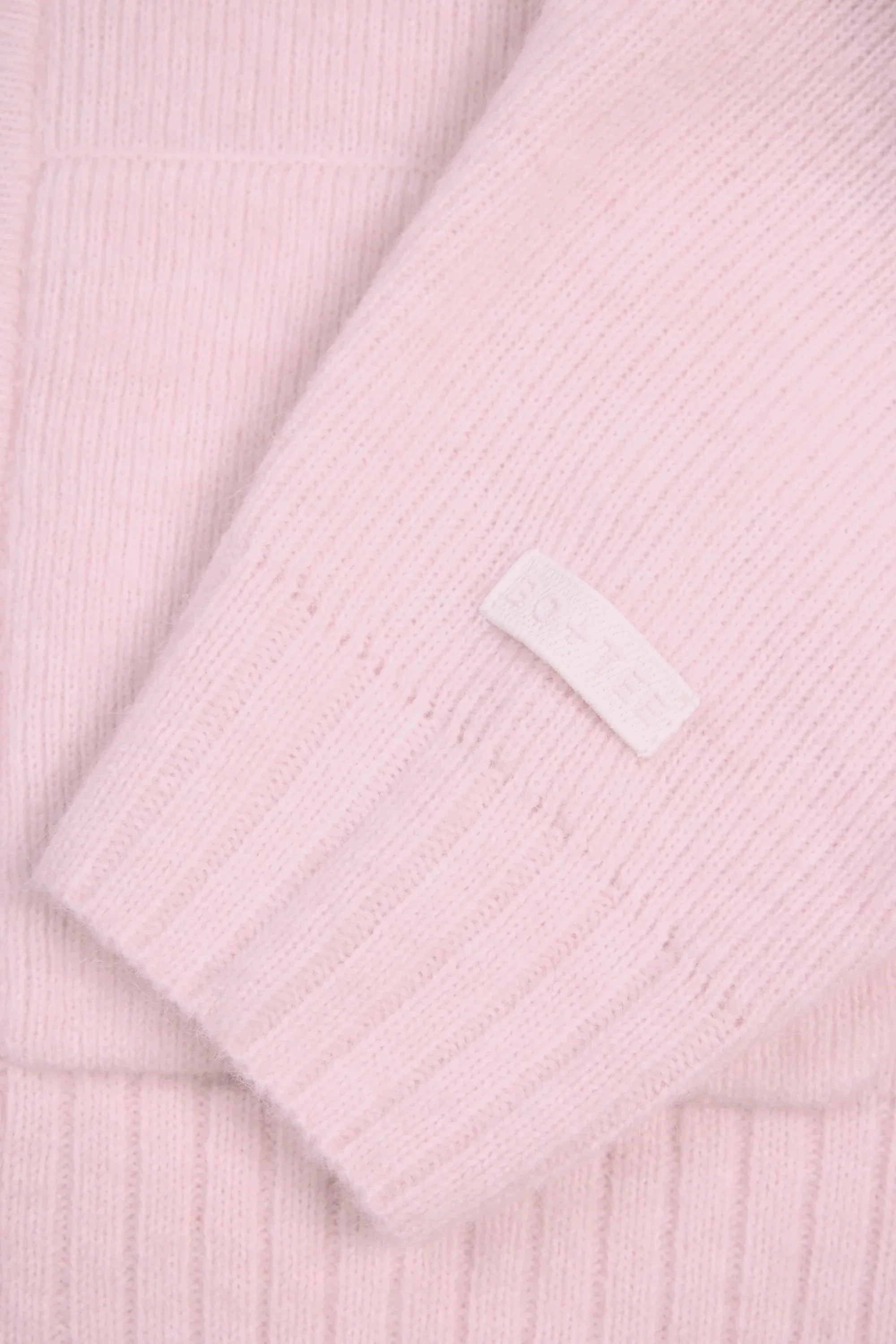 Soft Knit Zip Up Cropped Hoodie in Soft Pink