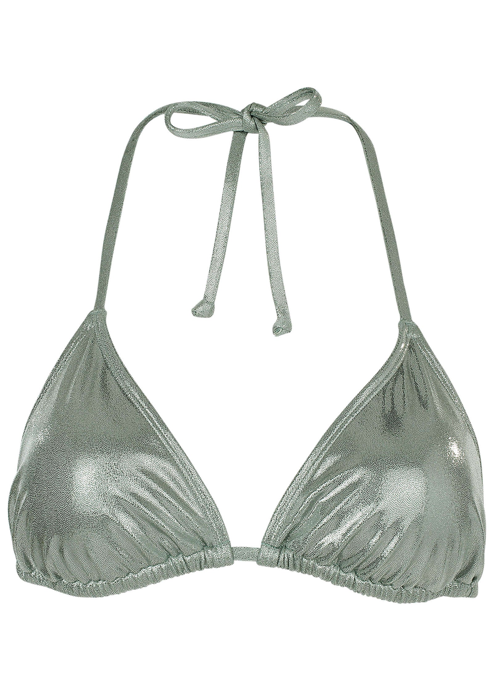 Shine Bahamas Bikini Top Silver Metallic