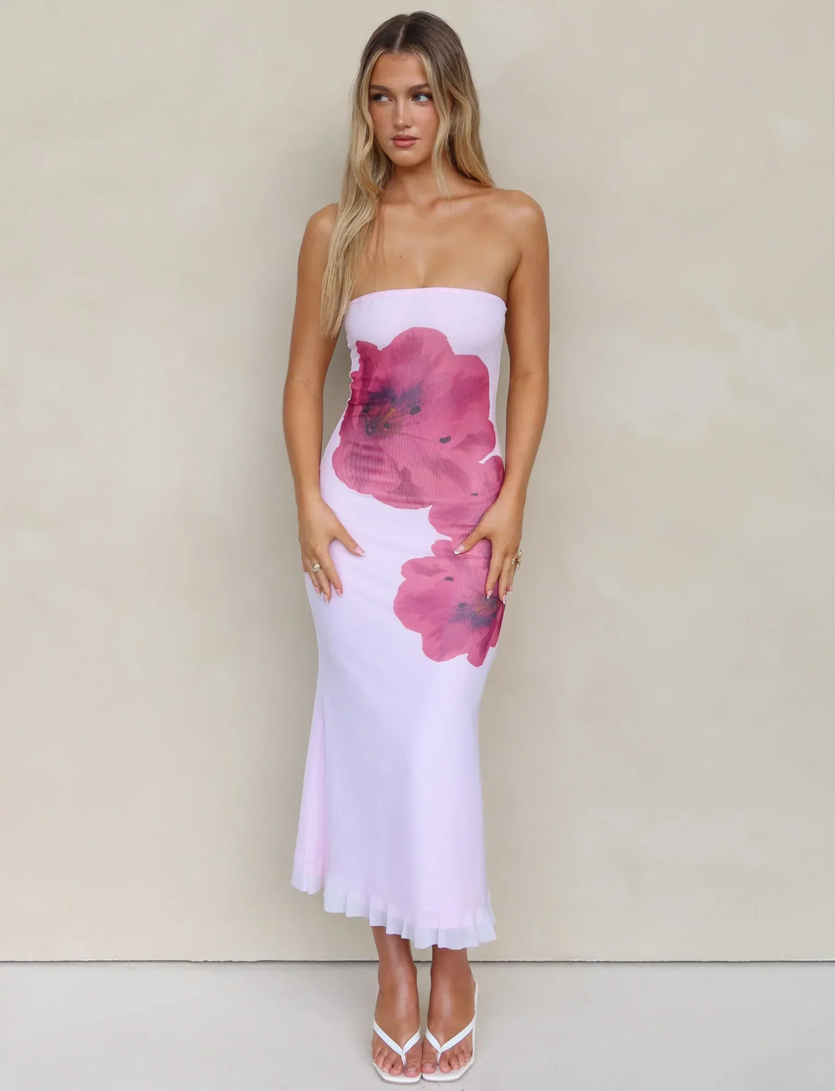 LILLIAN DRESS PINK BABY PINK