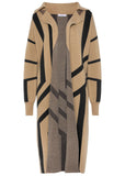 Abstract Graphic Duster Black Off White