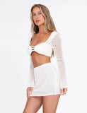 MACAULEY MINI SKIRT WHITE