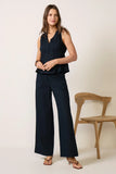 Lacy Pintuck Sleeveless Top